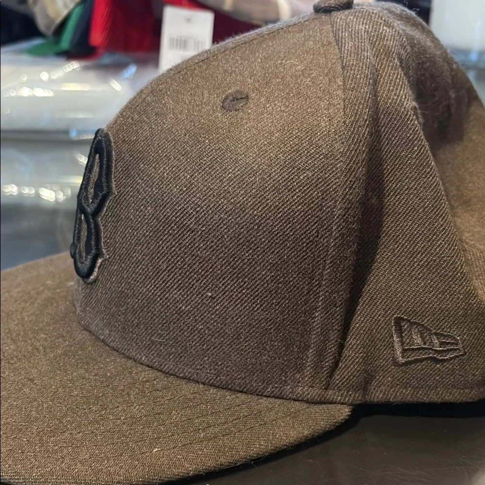 Brown Cap with Black 'B' Logo - Picture 2 of 6